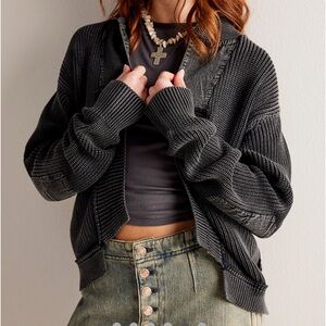 FP We The Free Worn Thru Surplus Cardigan.  Sz L